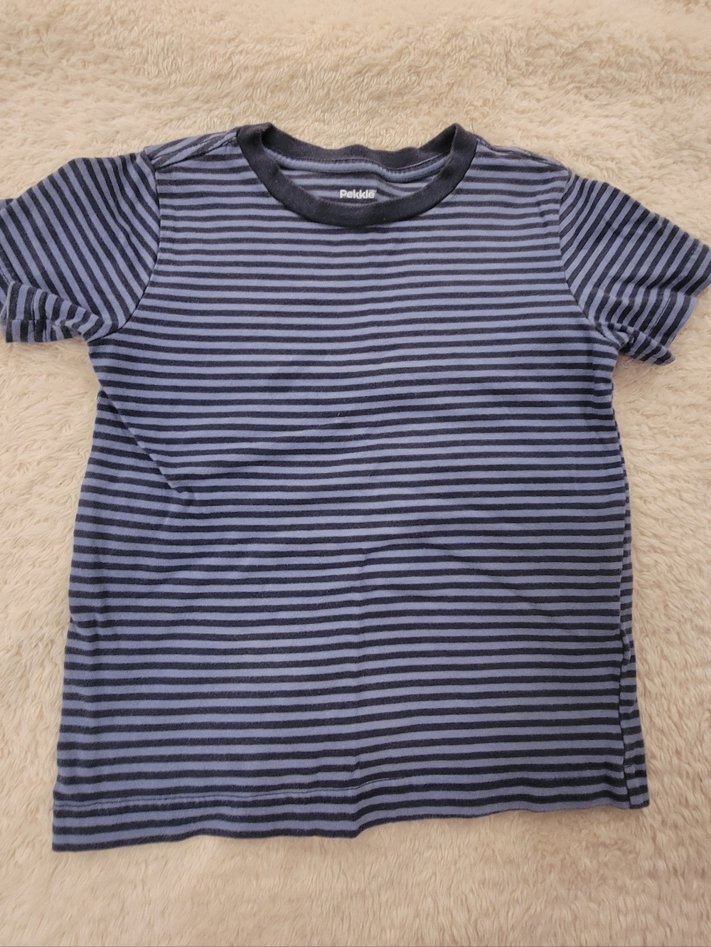 Pekkle blue/blue stripe tee 5t